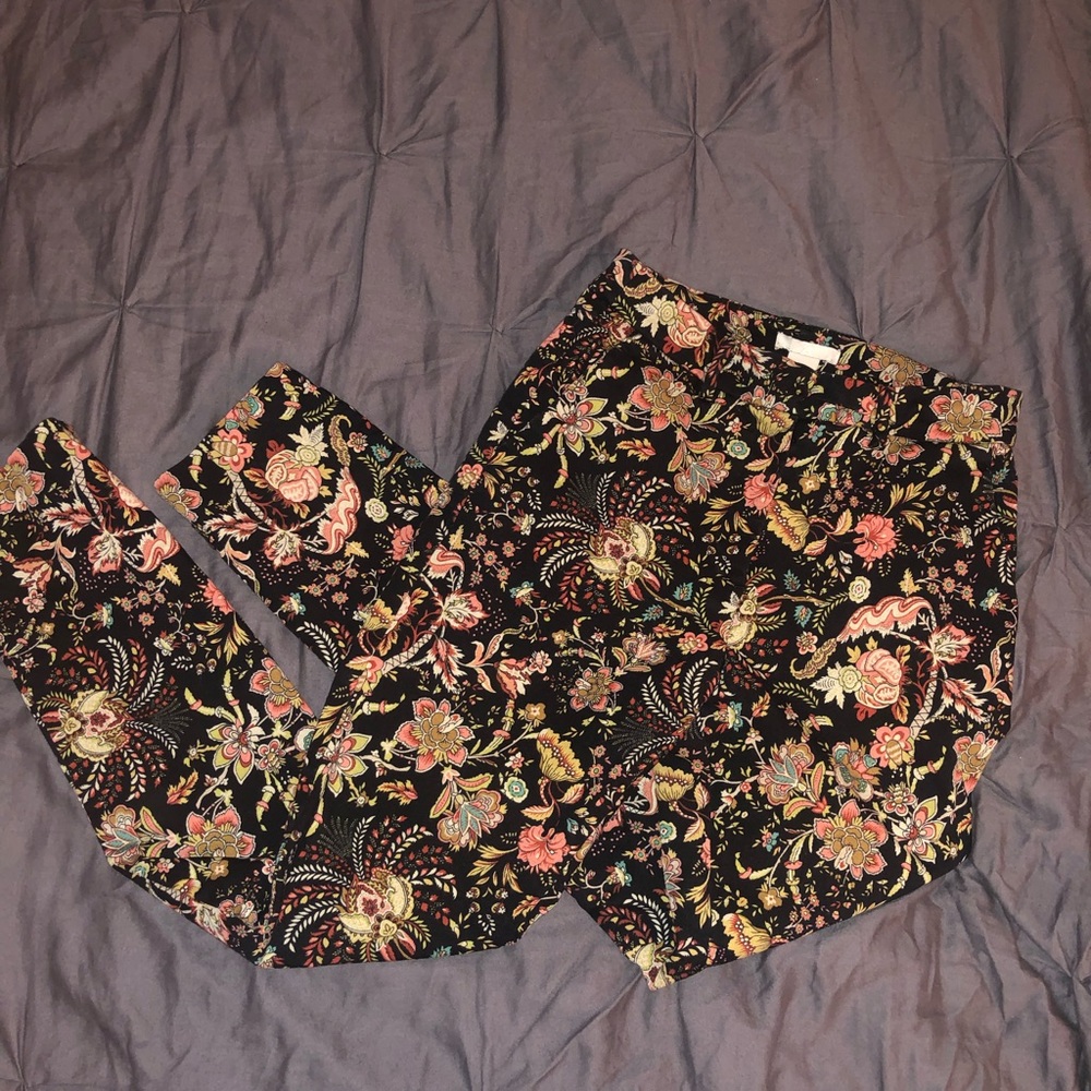 H&M Floral Slacks - GREAT CONDITION